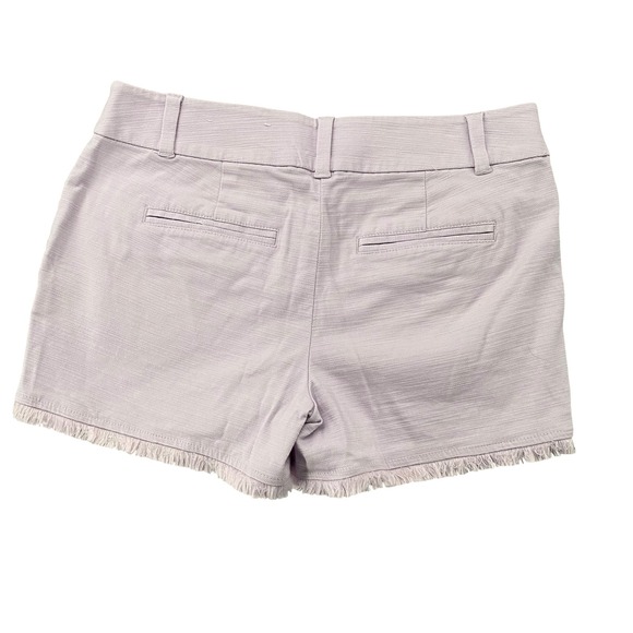 Loft Outlet Pants - Loft Outlet Womens Lavender Purple Textured Fringe Hem 4 Inch Shorts Size 2